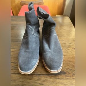 Sam Edelman gray suede booties